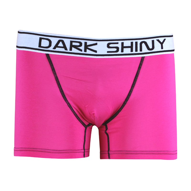 メンズボクサーパンツ DARKSHINY　プレーンカラー　ピンク