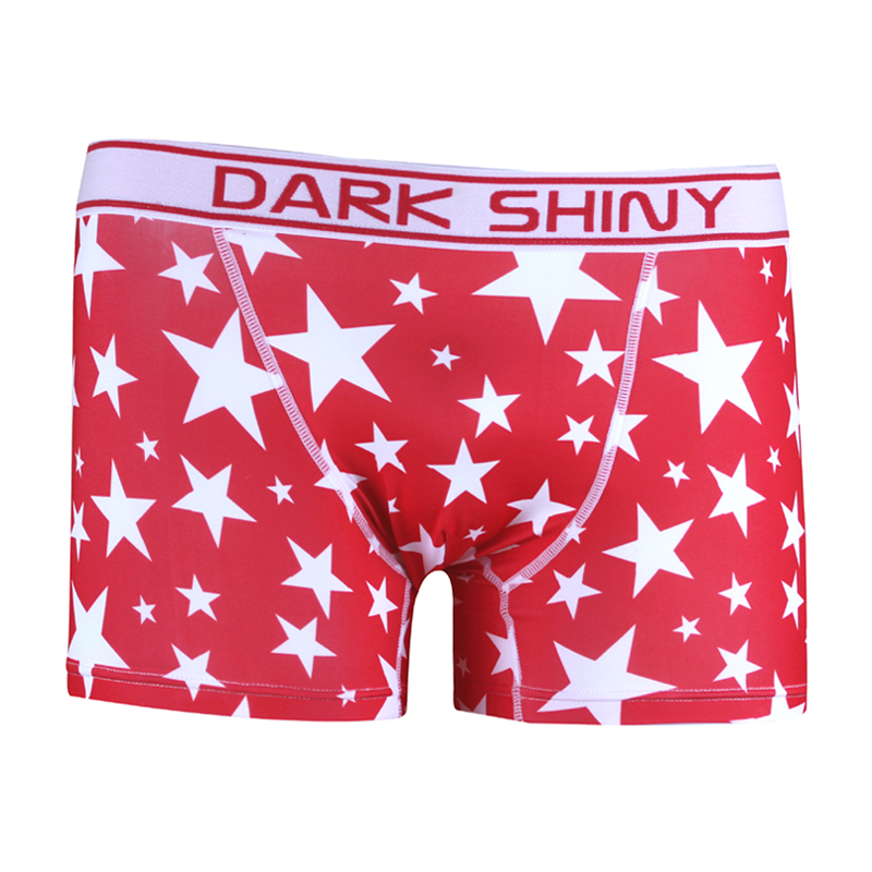 メンズボクサーパンツ DARKSHINY　Stars red